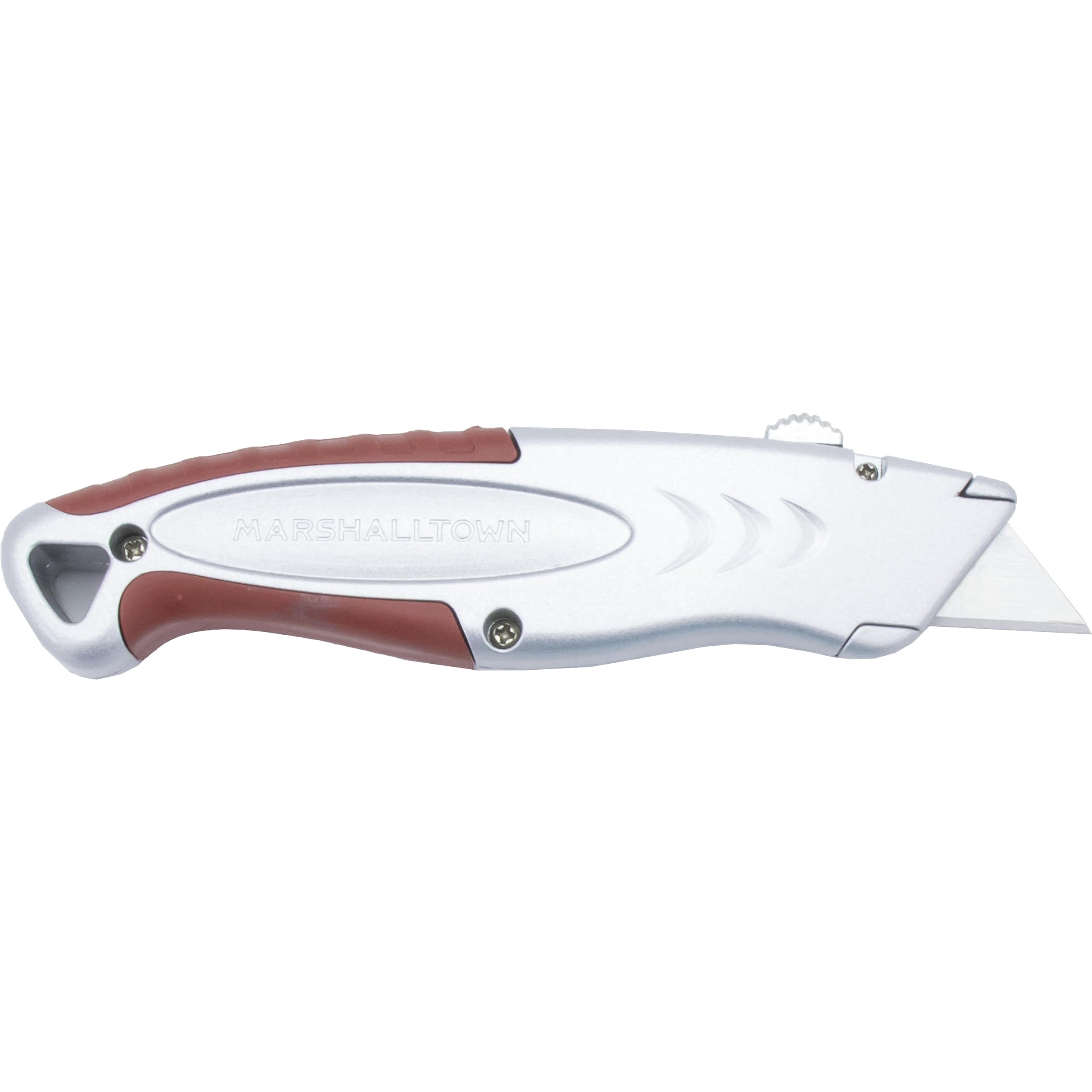Marshalltown Coltello Per Tappeti Con Manico Durasoft - Taglierina A Scomparsa Automatica, Lama 165 Mm, 5 Lame Di Ricambio Incluse - 4