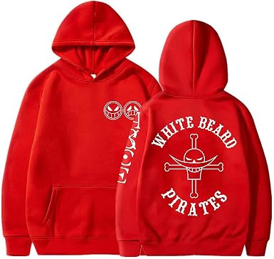 Amazon.com: Anime Una Pieza Sudaderas ASCE Cosplay Sudadera Barba Blanca  Pirata Merch Regalo Jerséis Tops, Rojo 01, L : Ropa, Zapatos y Joyería