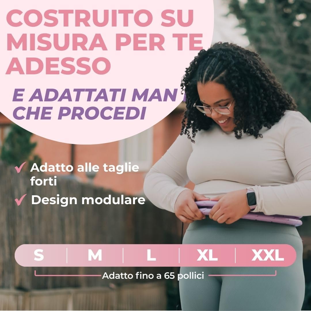 Swiss Activa+ Smart Hula Hoop con Contacalorie e Peso