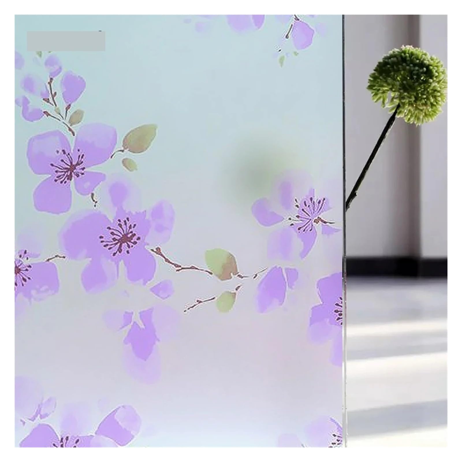 SHALLEZSOU Window films Privacy Window Film Sun Protection Blocking Self-adhesive For Home Frosted Opaque Stained Glass Sticker