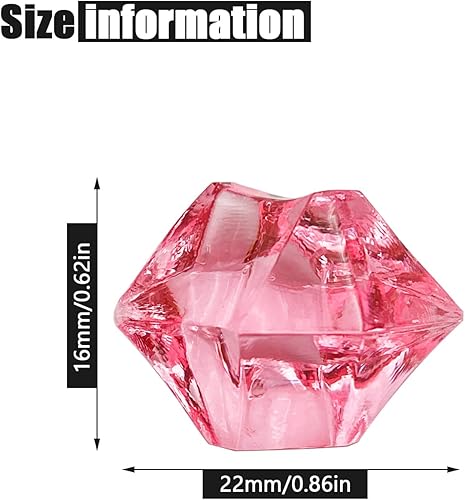 Vista 52 de Cubitos de hielo triturados falsos, rellenos de jarrón, 0.433 x 0.551 in, 650 cubos de hielo falsos reutilizables, cubos de cristal acrílico