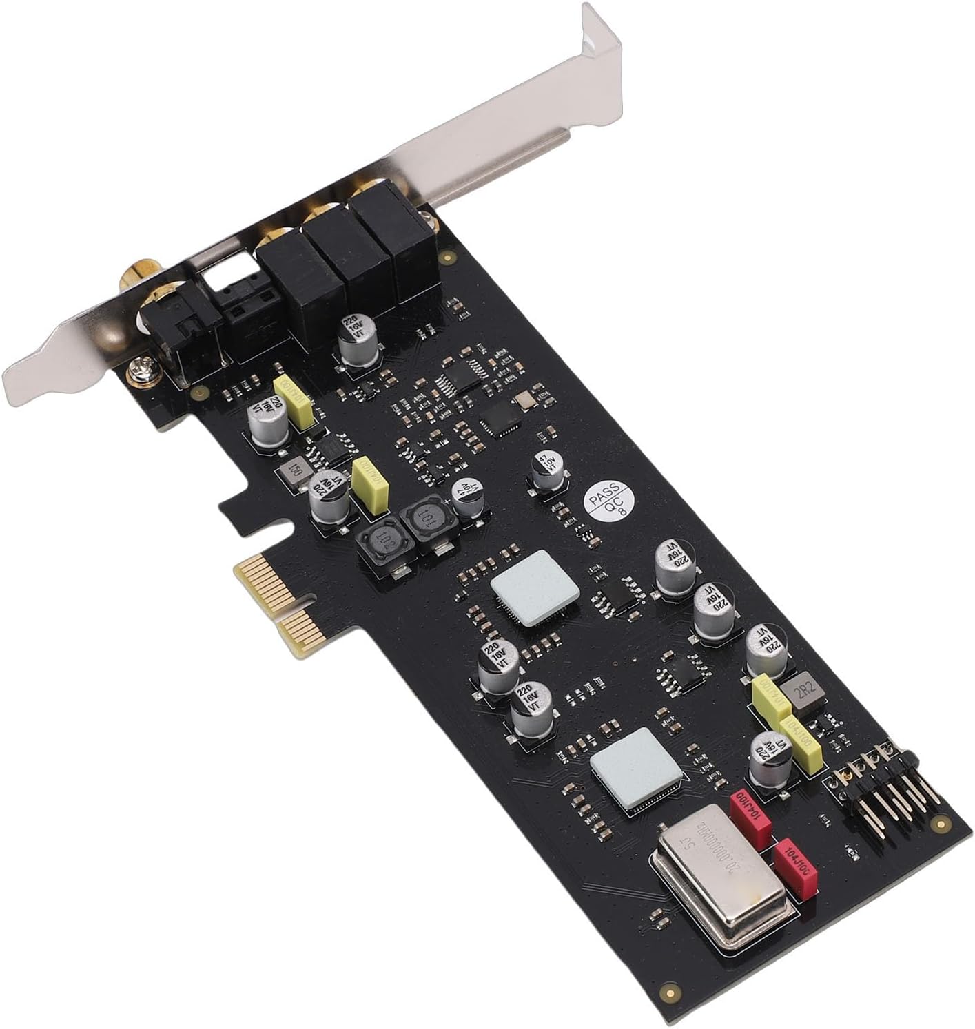 Pomya PCIe Sound Card, Built in ADC and Digital to Analog Converter, HiFi Sound, Support for SSS1700, with ES 9018 K2 M Sabre 32 Reference DAC, for OS X Systems