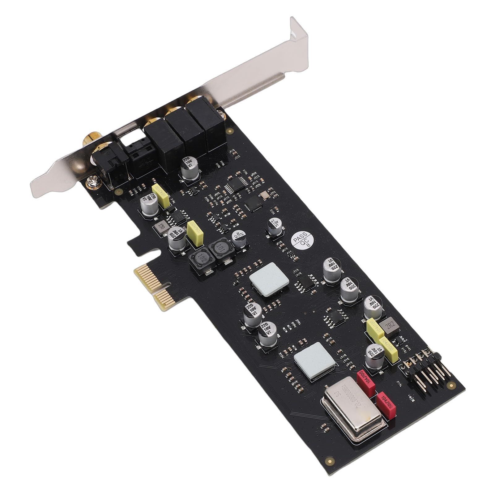 Fockety PCIe-Soundkarte, Sabre 32 ES9018K2M DAC Interne Soundkarte, Digitaler Audiokonverter ohne Treiberinstallation für OS X-Systeme, Unterstützt SSS1700 44,1 kHz, 48 kHz, 96