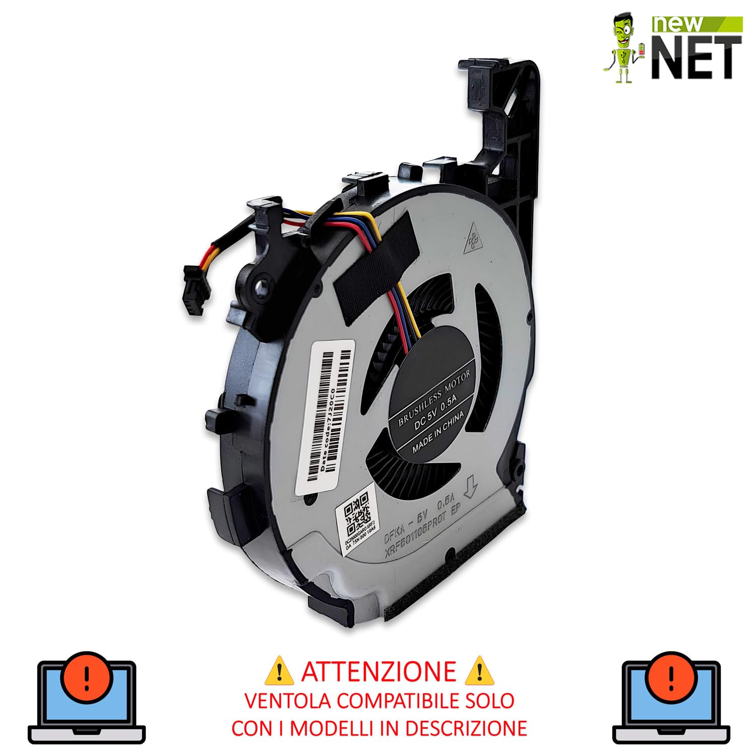 Ventola VGA GPU Fan L20334-001 per HP Pavilion Gaming 15-cx, 15t-cx - New Net