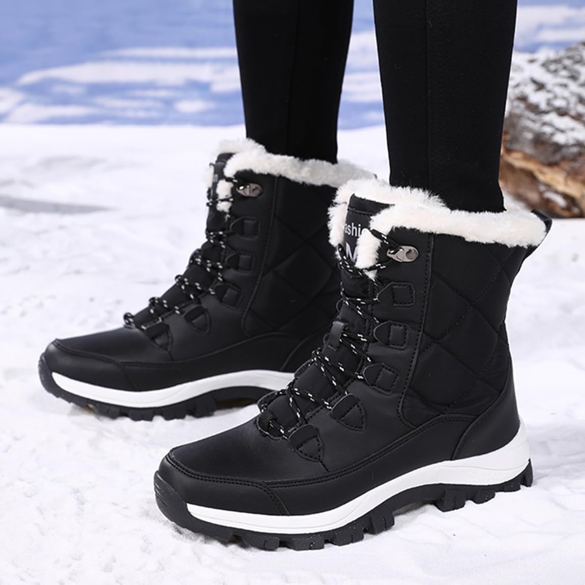 Botas de Nieve Mujer Antideslizantes Impermeables Tallas 36-41