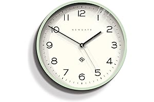Newgate Clocks Number Three Echo Wall Clock – 14.8 Inch Neo Mint...