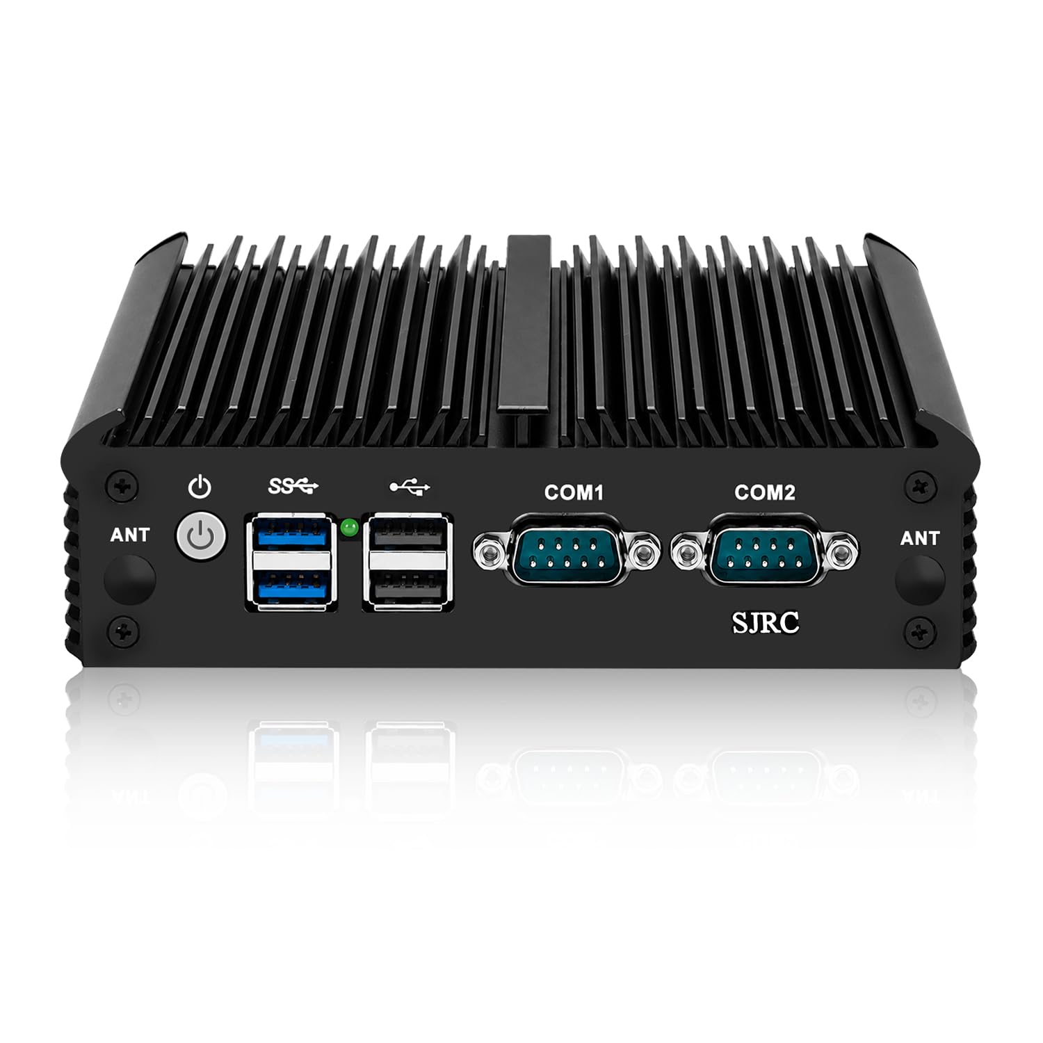 SJRC Fanless Firewall Mini PC J4125, 4X 2.5GbE i226-V Routeur Homelab, OPNsense Appareil Réseau, DDR4 8Go RAM 128Go mSATA SSD, AES-NI, 2X RS232/RS485 COM, mPCIe, SIM