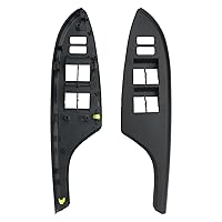 Vista 5 de Bisel del interruptor de la ventana, moldura delantera, lado izquierdo del conductor (negro) Compatible con Toyota Corolla 2009 2010 2011 2012 2013