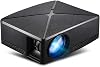 C80 Micro Home Video Projector Office LED Projector HD Multimedia Movie Player Support 1080P Home Theater Entertainment Compatible HDMI/USB/AV/VGA