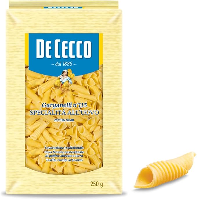 De Cecco Garganelli al Huevo 115 - Pasta de Alta Calidad