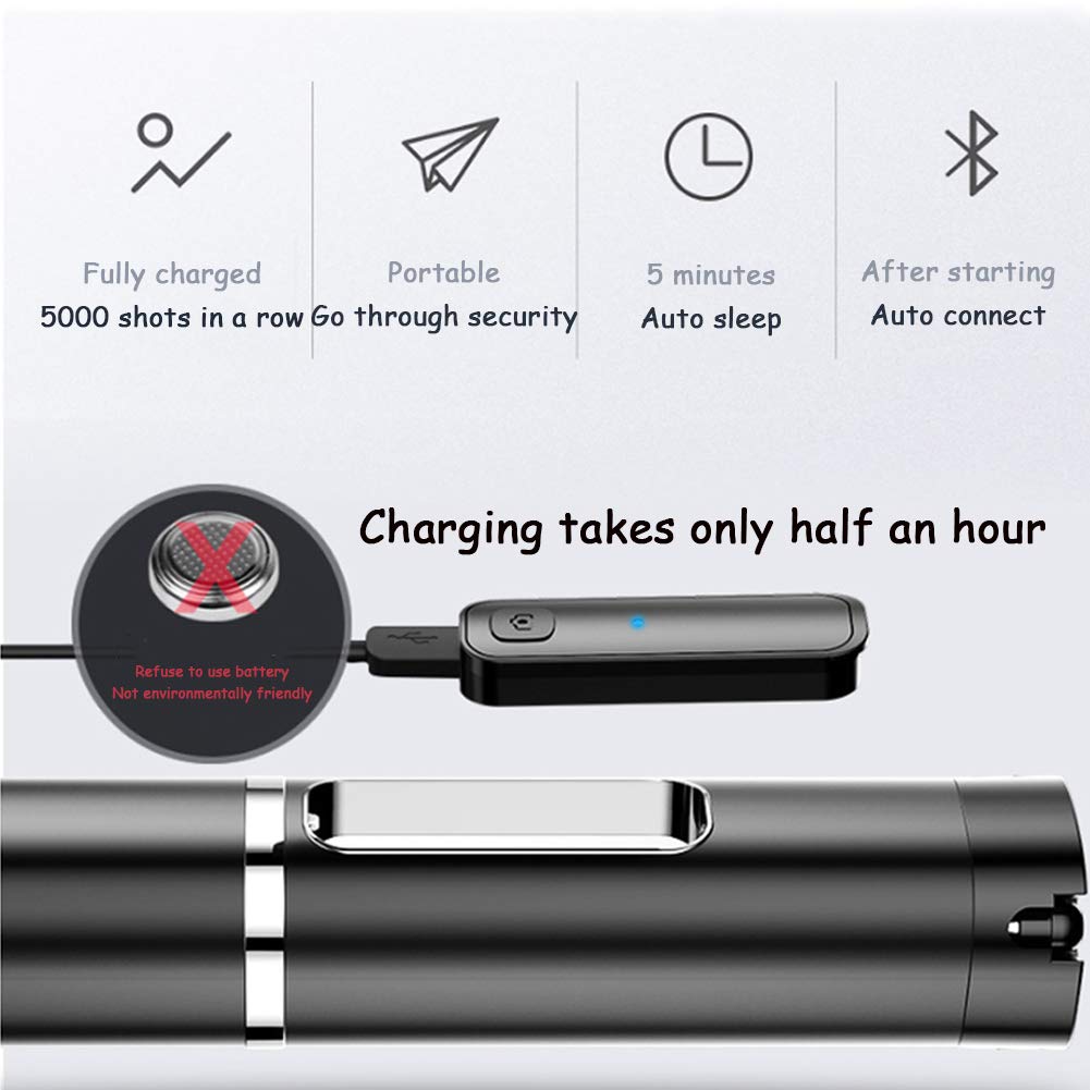 Selfie Stick Treppiede, Telefono Treppiede, 35" Allungabile Alluminio Leggero Treppiede con Wireless Bluetooth Remote per iPhone E Android Phone, Portatile E Grande Regolabile per Selfie/Vlogging