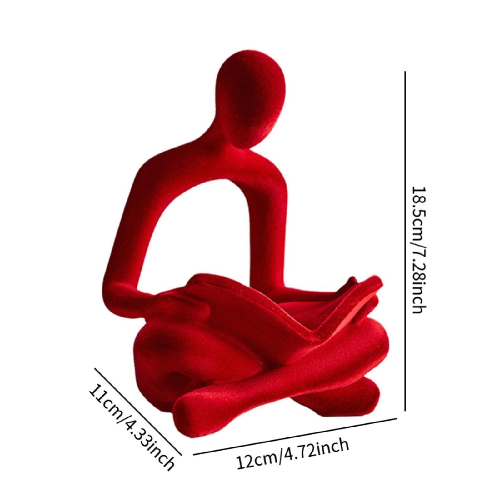 Regalos para Mujeres Estatua del Pensador Figura Humana Decorativa Elegante Escultura Abstracta Ornamento Decoración para estanterías