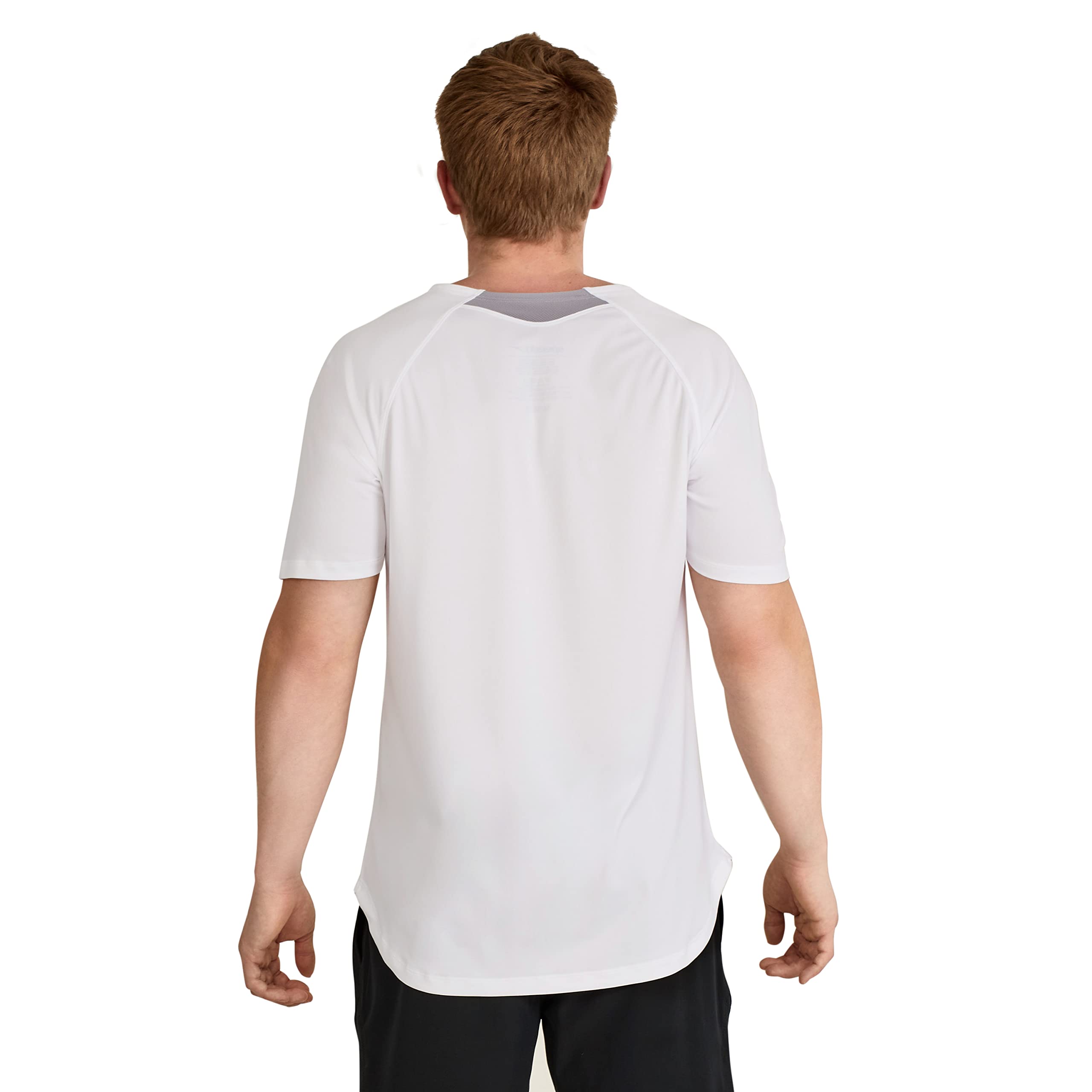 Speedo UV Swim Shirt Short Sleeve Fitness Rashguard Camisa de protección de Sarpullido Hombre