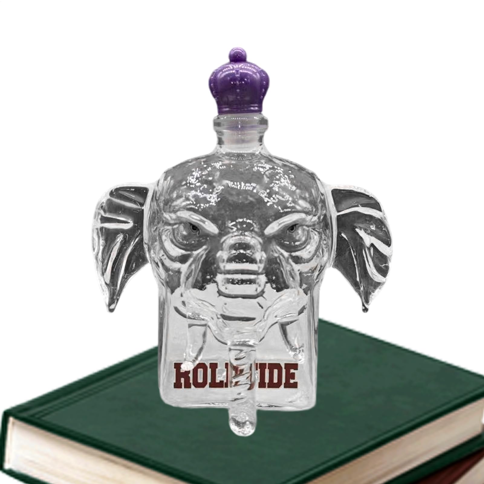 Bouteille de distribution de boisson design éléphant en verre