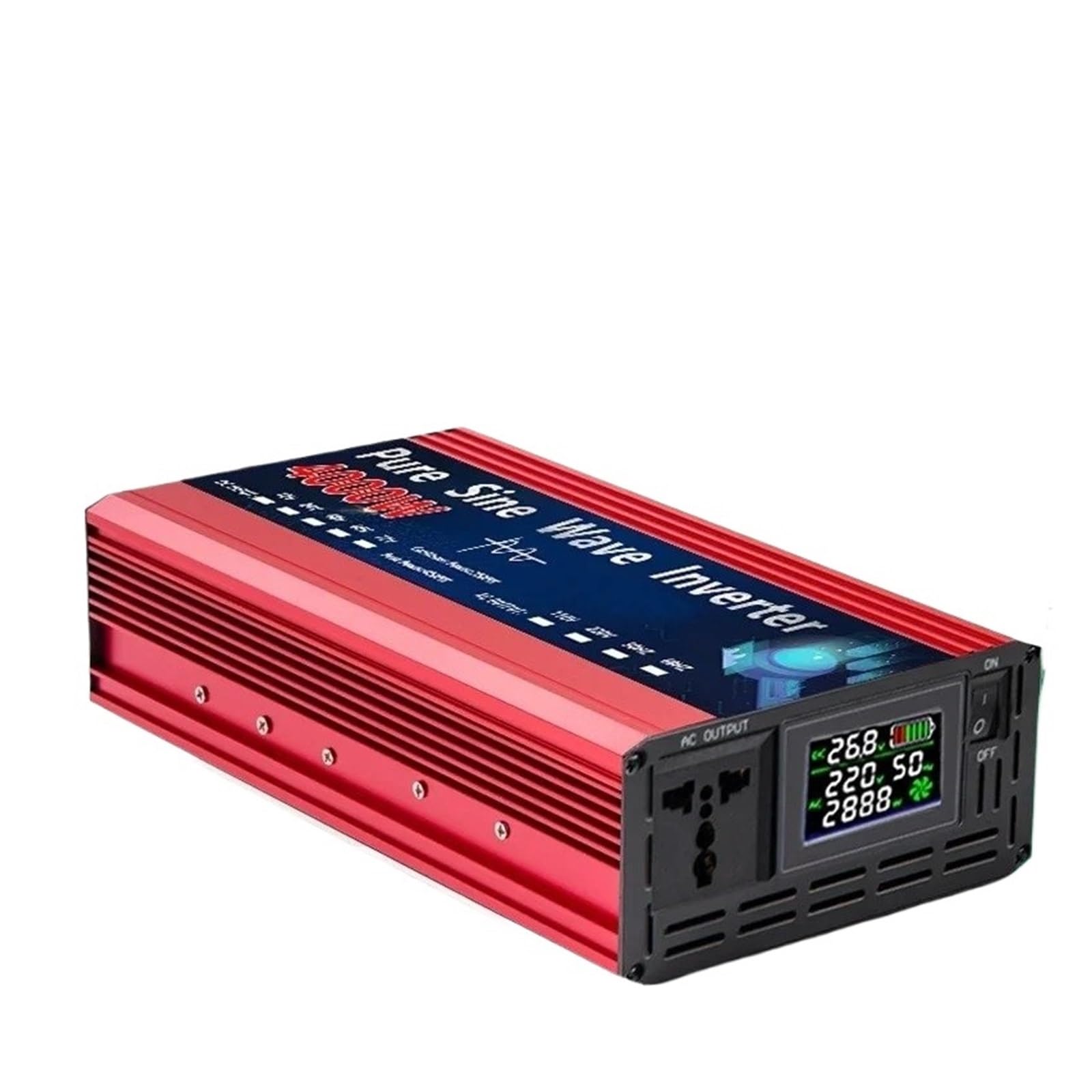 Power Inverter 12V 220V 24V 110V 2000W 3000W 4000W 5000W Inverter A Onda Sinusoidale Pura Convertitore Tensione Alimentazione Portatile Da CC A CA Solare Auto Convertitore(12V,220V 60HZ,1000W)
