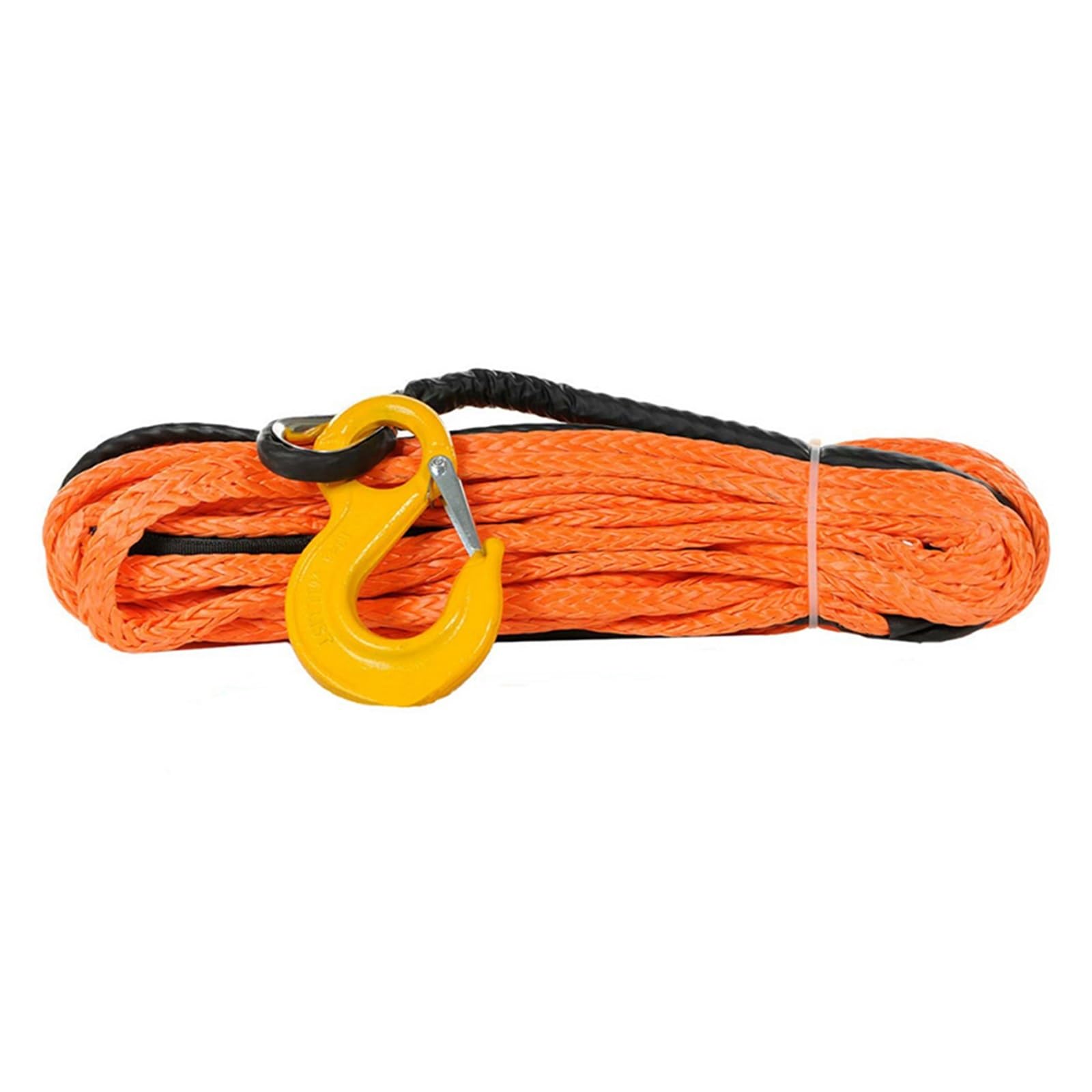 10 mm x 30 m Czerwona lina syntetyczna wciągarka Uhmwpe z hakiem do narzędzi do pojazdów terenowych 4x4(Grey)