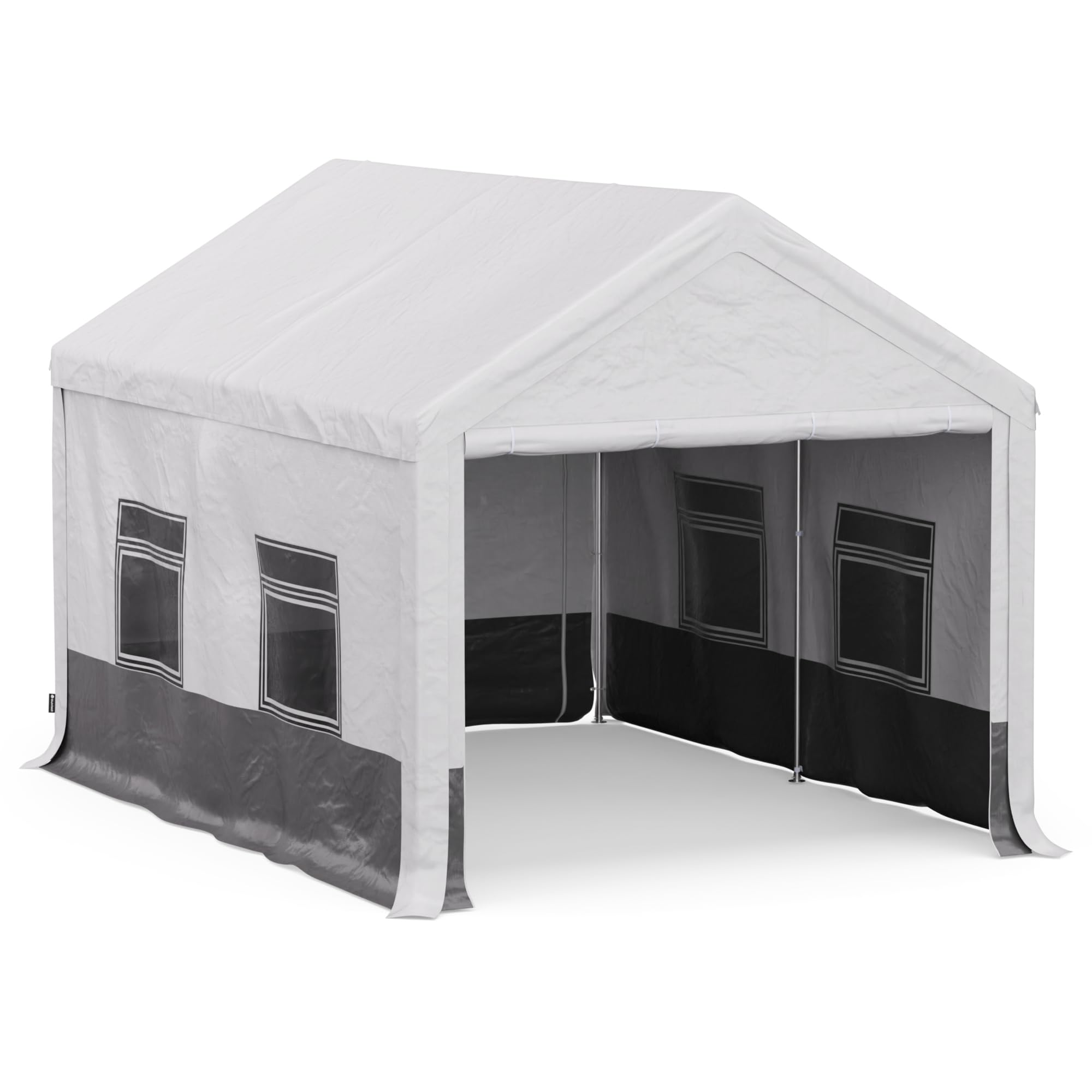 Blumfeldt Carpa - 4x3m, Carpas para Exteriores, Techo y Paredes de PE, Estructura de Acero, Fácil Montaje, Resistente al Viento y a la Intemperie, Ideal para Fiestas y Jardín