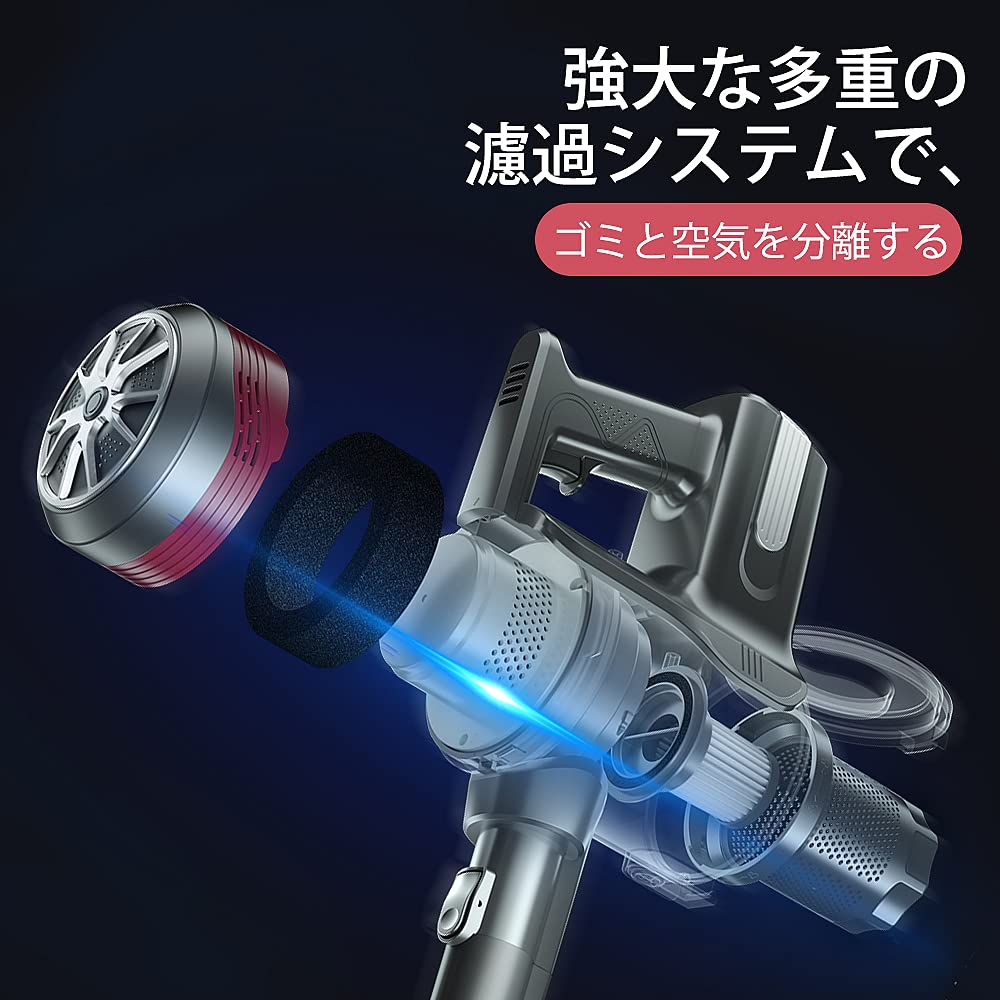 18000pa コードレススティック掃除機 2WAYハンディークリーナー 超軽量 18000pa コードレススティック掃除機 2WAYハンディークリーナー
