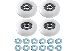 Quantity 4 Machined Wheels / Rollers 626Z Ball Bearing for Total Gym