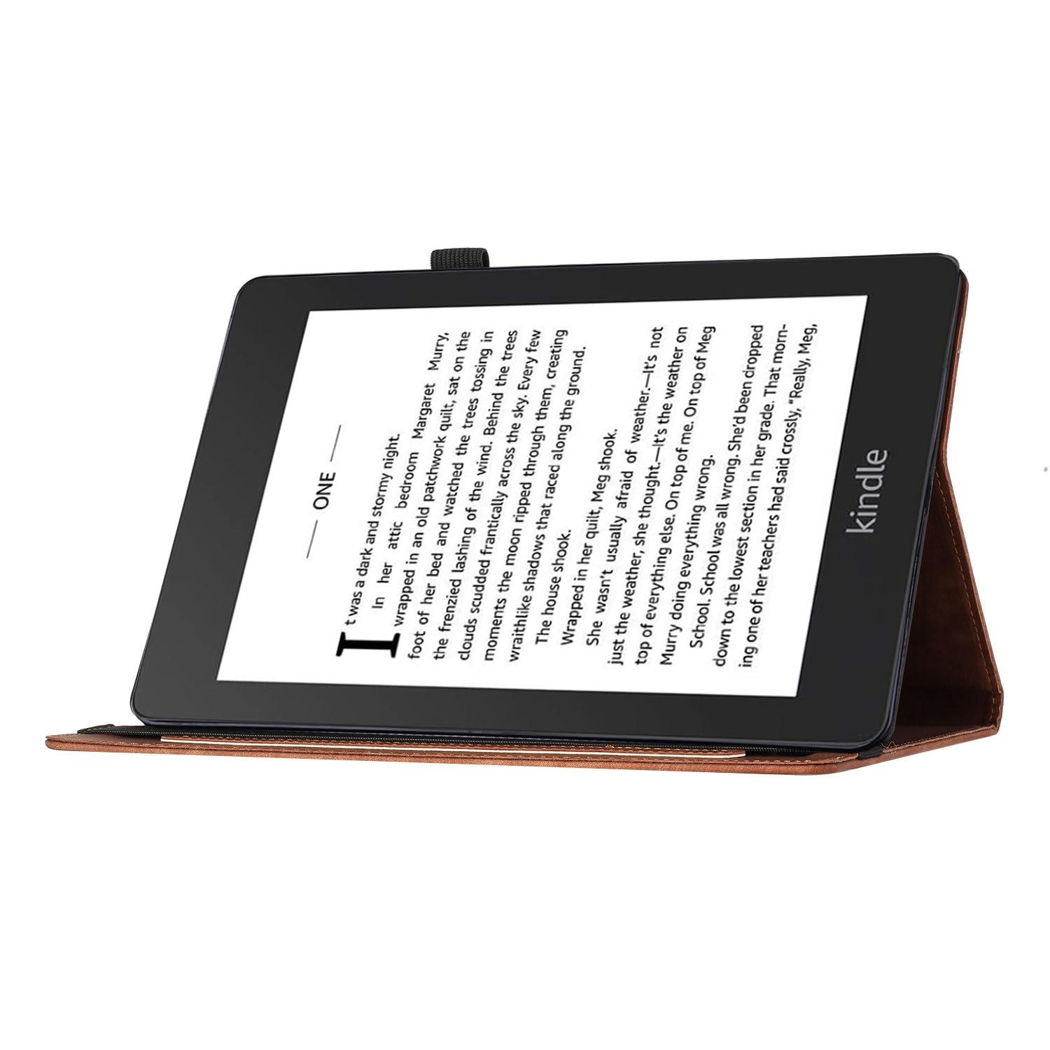 Custodia protettiva per tablet PC compatibile con Kindle Paperwhite 5 (11a generazione 2021) da 6,8 pollici con supporto pieghevole in rilievo custodia protettiva a portafoglio antiurto in pelle PU