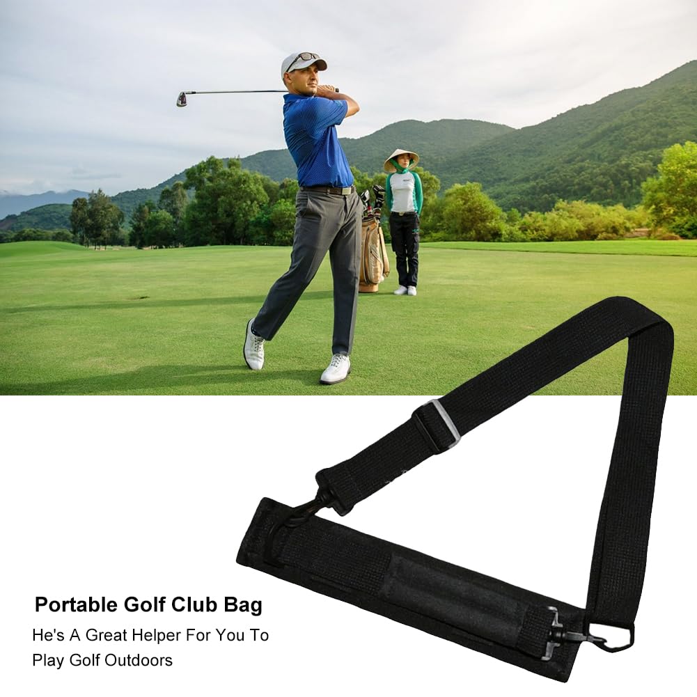 Sac De Club De Golf, Sac De Golf Portable avec Poignée, Sac De Transport Léger pour Golf, Sac De Transport pour La Marche, Le Golf, Le Golf, Le Voyage, Le Golf pour Homme Et Femme (Noir)