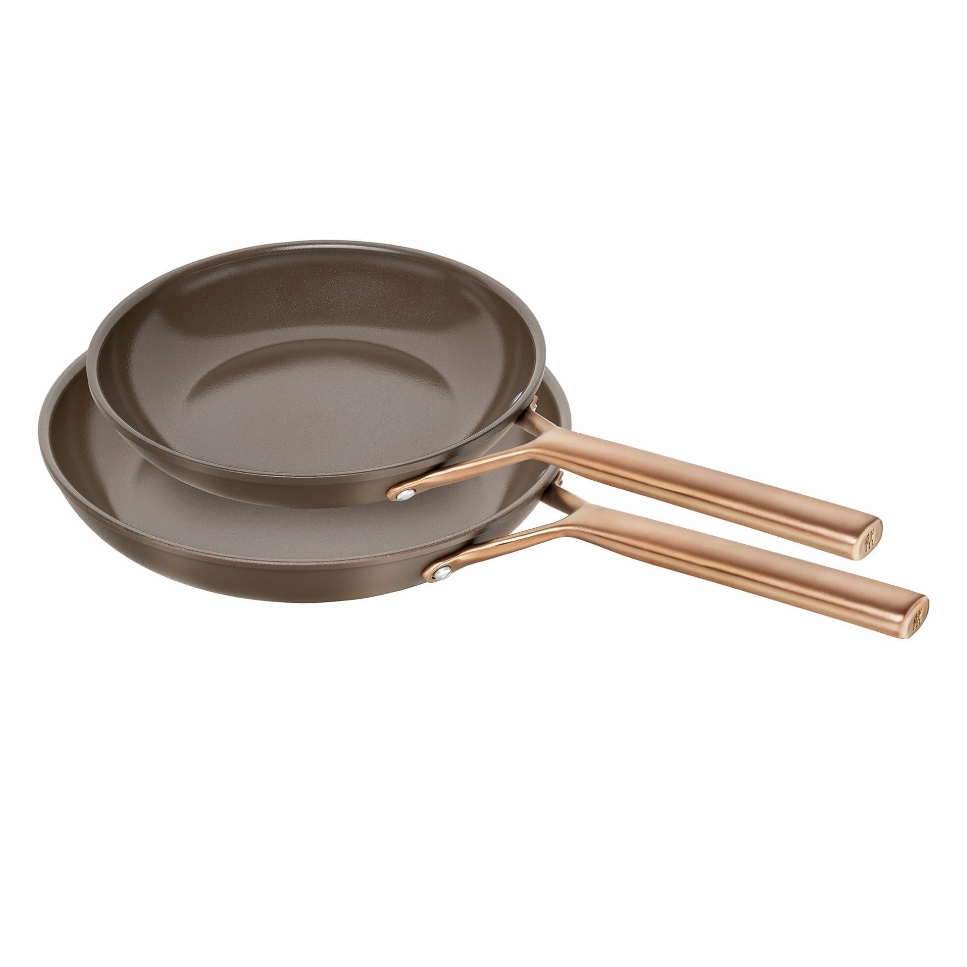 Milano Frying Pan Set of 2, 24 cm + 28 cm, Aluminium, Suitable for Induction Cookers, Cer…