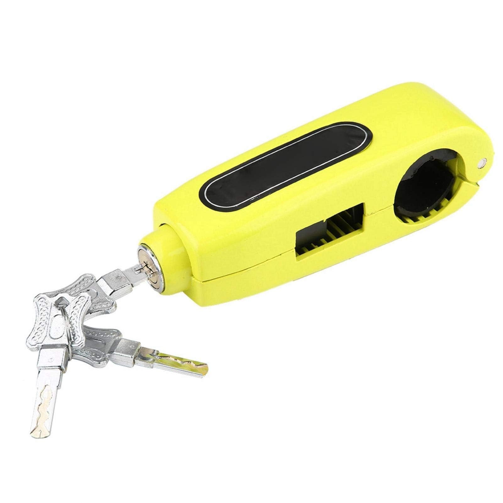 Boaby Yellow Brake Lever Lock - Universal Motorcycle Handlebar Brake Lever Lock Throttle Grip Anti Theft Security Lock(Yellow)