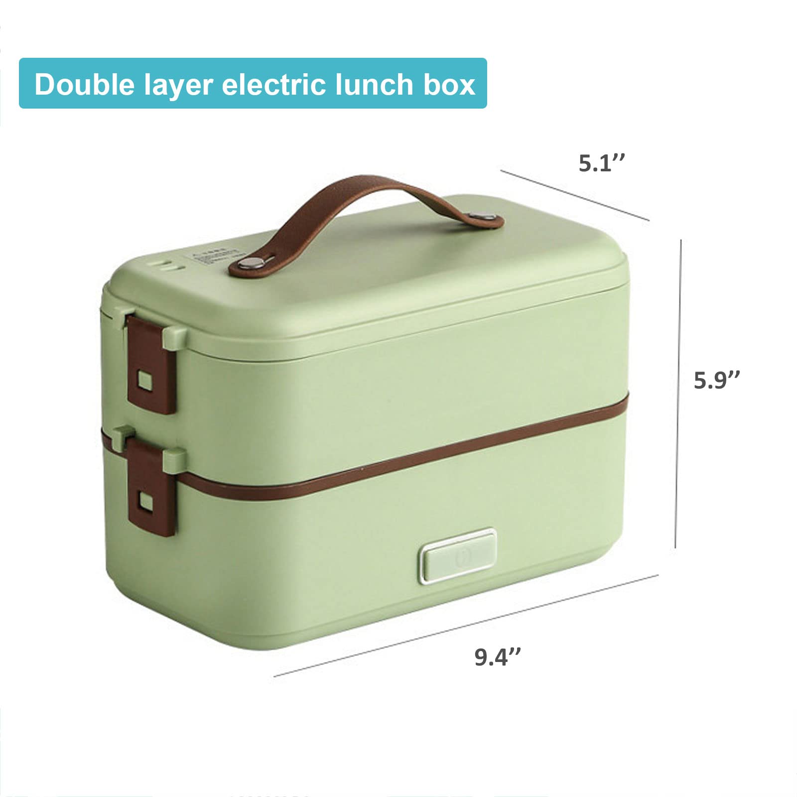 Contenitore Pranzo Riscaldabile Portatile Ricaricabile In Acciaio – Ideale Per Portare Pasti Caldi A Lavoro, Scuola O Viaggio, Con Batteria E Coperchio Ermetico