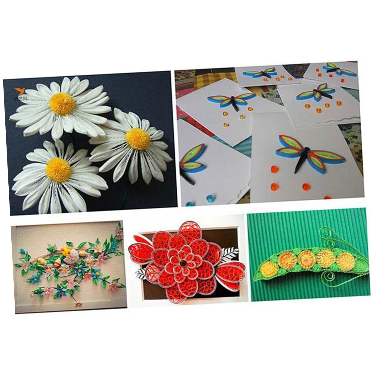 ARTIBETTER 9pcs DIY Gradient Paper Quilling Strips 100 Strips 9 Colors Art Paper Sheets for Crafts Projects