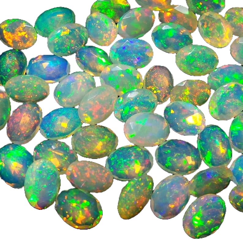 Opales éthiopiennes à facettes pour la fabrication de bijoux artisanaux et uniques
