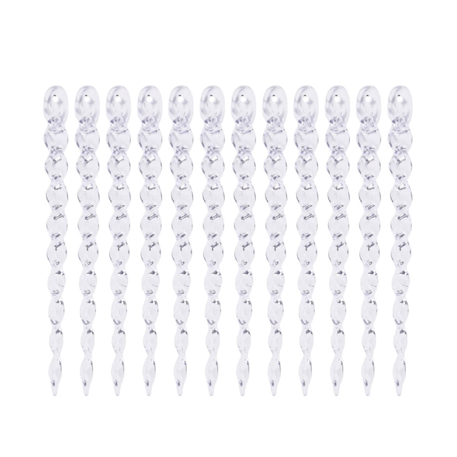 PANGBOER 12PCS Ice Pillar Pendant Christmas Tree Ornament Hanging Decorations Christmas Hanging Pendant Festival Decoration Tree Ornament
