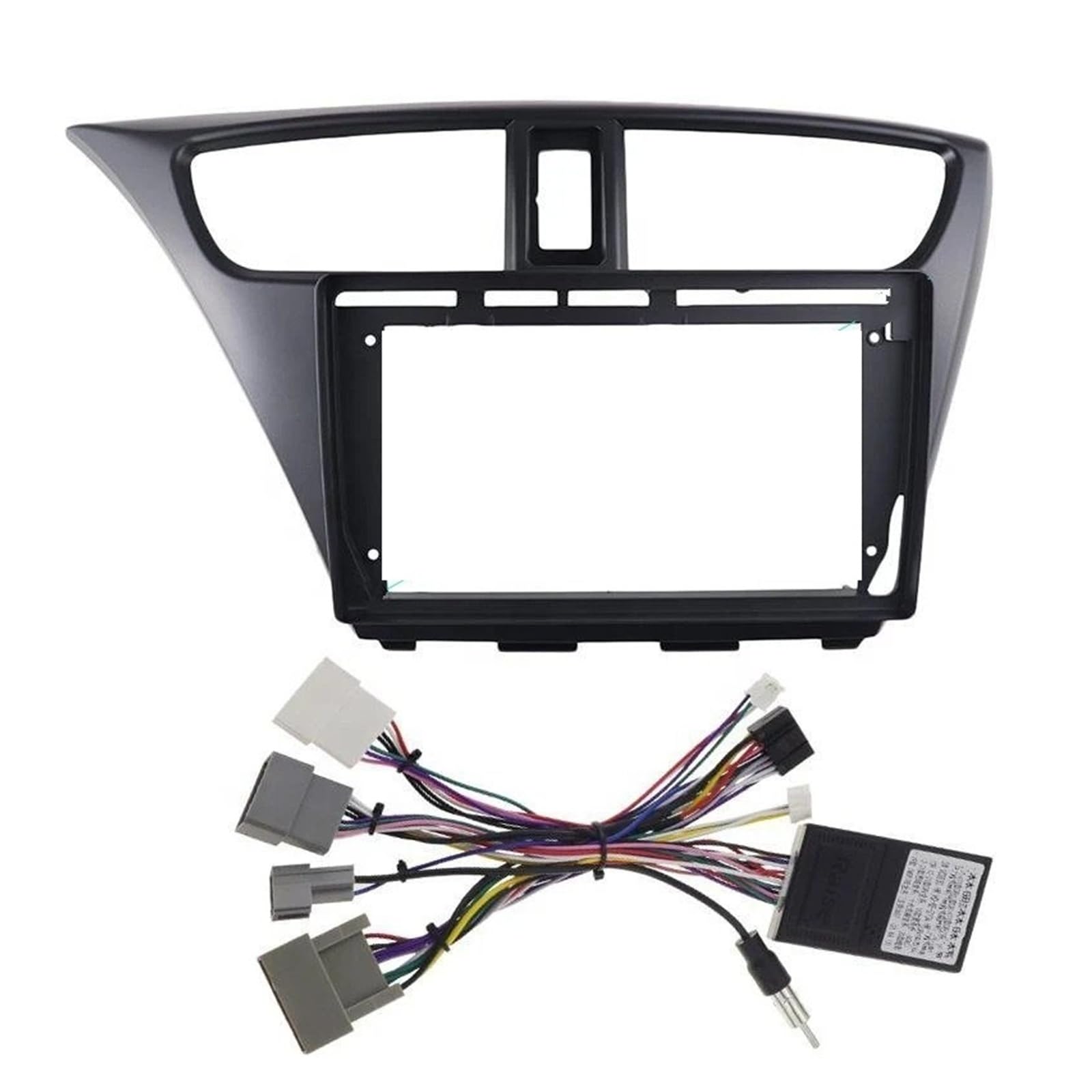 Radio Panel Set 2 Din Para Civic 2012 Coche Dvd 9 Pulgadas Radio Multimedia Android Estéreo Arnés Pantalla Tablero Navegación Cable Adaptador Marco Fascia Marco