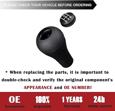 TQPONLY 5 Speed Gear Shift Shifter Knob,Compatible with Dodge Ram Dakota/Jeep Cherokee Wrangler Manual Gear Shift Lever Handles Replaces 52104174
