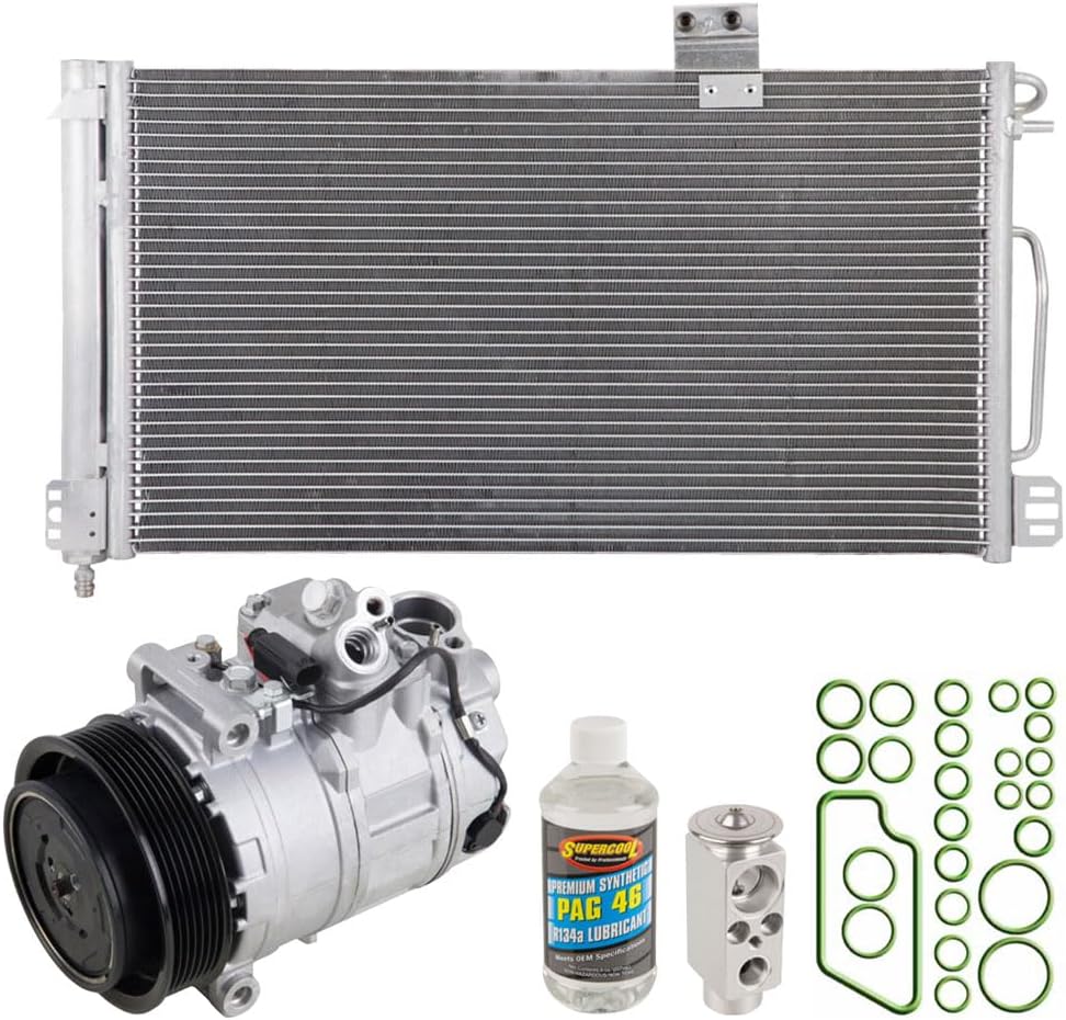 A/C Kit w/AC Compressor Condenser & Drier For Mercedes C230 Kompressor C230K 2004 2005 W203 - BuyAutoParts 60-82647R6 New