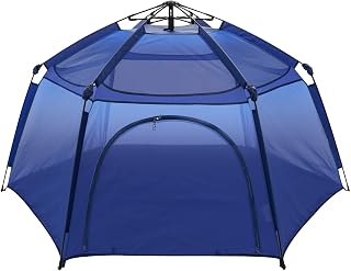 Alvantor® Baby Playpen Pop Up Play Yard 84"x84"x44”Large Kids Play Tent Indoor Outdoor Playhouse Mesh Play Pen, Mosquito Net Playpen Camping Beach Playground for Babies Toddlers Infant, Navy