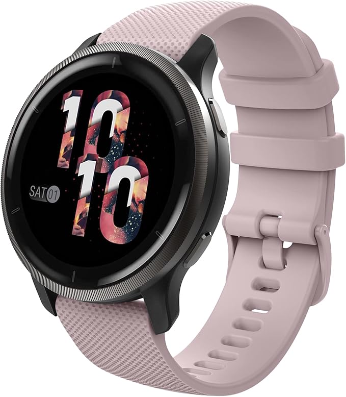 Bracelet Cuir Garmin Venu 3s Bracelet Cuir Compatible Garmin Venu 3S/2S - 18mm - Pour Montre Connectée - Multiple Couleurs Bracelet Rechange 18mm