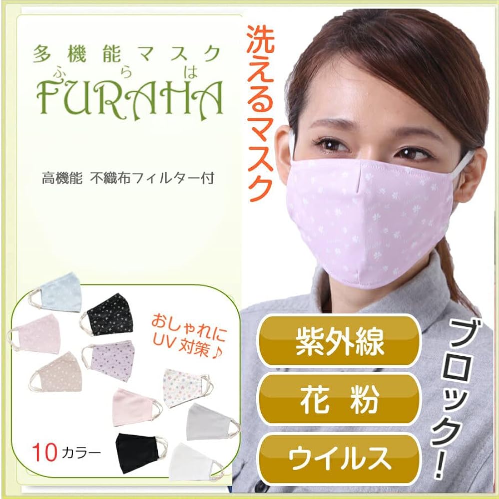 Amazon.co.jp: 多機能マスク （洗えるマスク＋高性能フィルター20枚