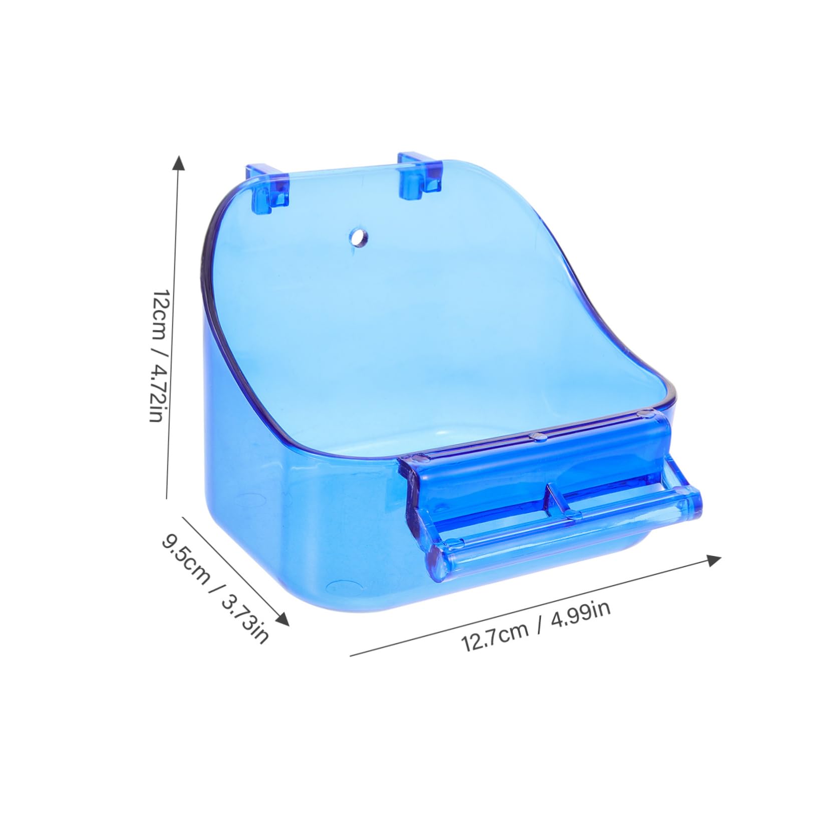 POPETPOP 4pezzi Vasca Per Bagno Di Pappagallo Accessorio Per Uccelli Con Design Pratico e Materiali Sicuri Box Per Piccoli Uccelli Da Installare Nella Gabbia