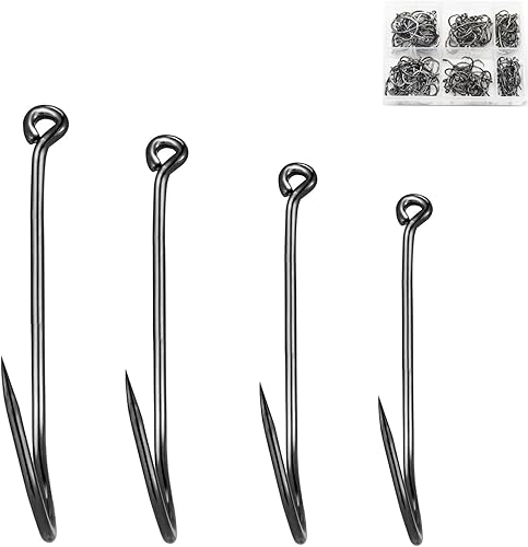 Miniatura 8 de AMYSPORTS Trout Bass Fishing Hook Saltwater Steel Strong Fishing Hook Octopus Bait Freshwater Circle Hook Sharp Stainless