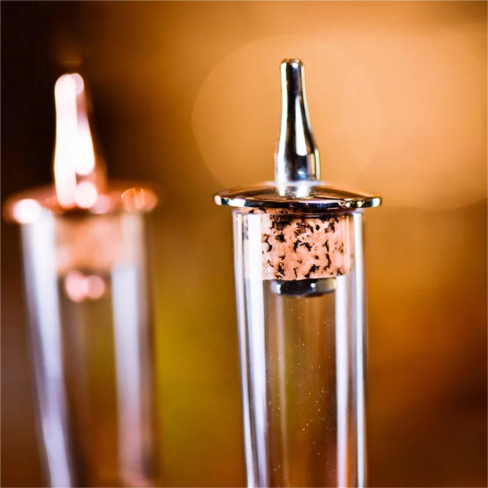 Bouchons à vin 6 pièces goutteur liqueur Dasher hauts outil de barre for garder le Champagne frais(Gold)