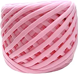 Fio de Malha Dalia Premium 500g – Espessura 33mm, Anti-Pilling, para Crochê, Tricô e Bolsas Artesanais (6010-Rosa Claro)