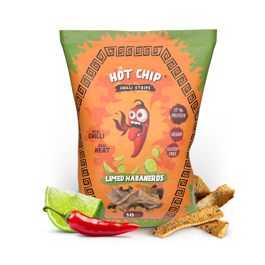 Hot Chip Strips Limed Habaneros 80 g