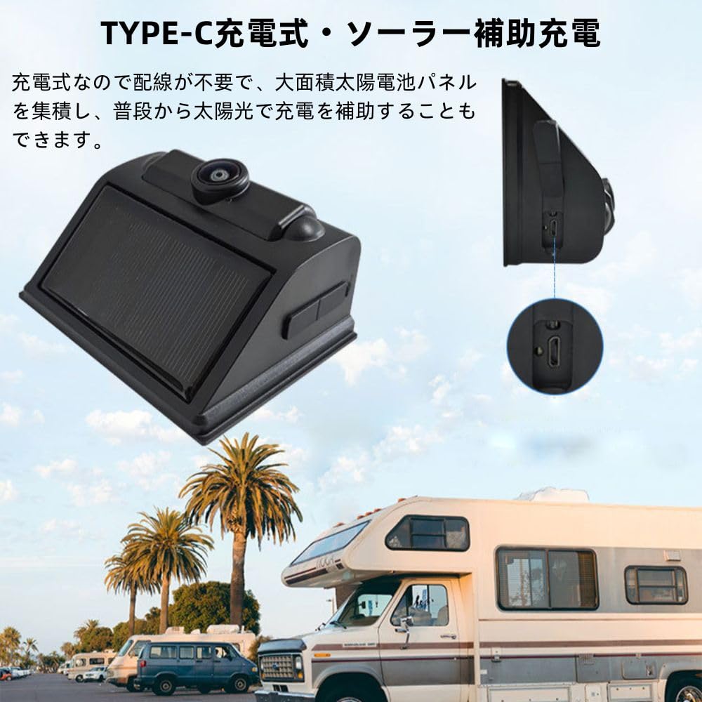 Amazon.co.jp: OBEST 5インチバックモニター ソーラー ワイヤレス