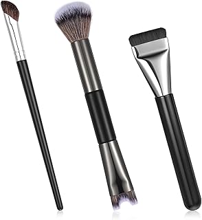 3 pinceles para contorno de nariz, 2 en 1 de ...