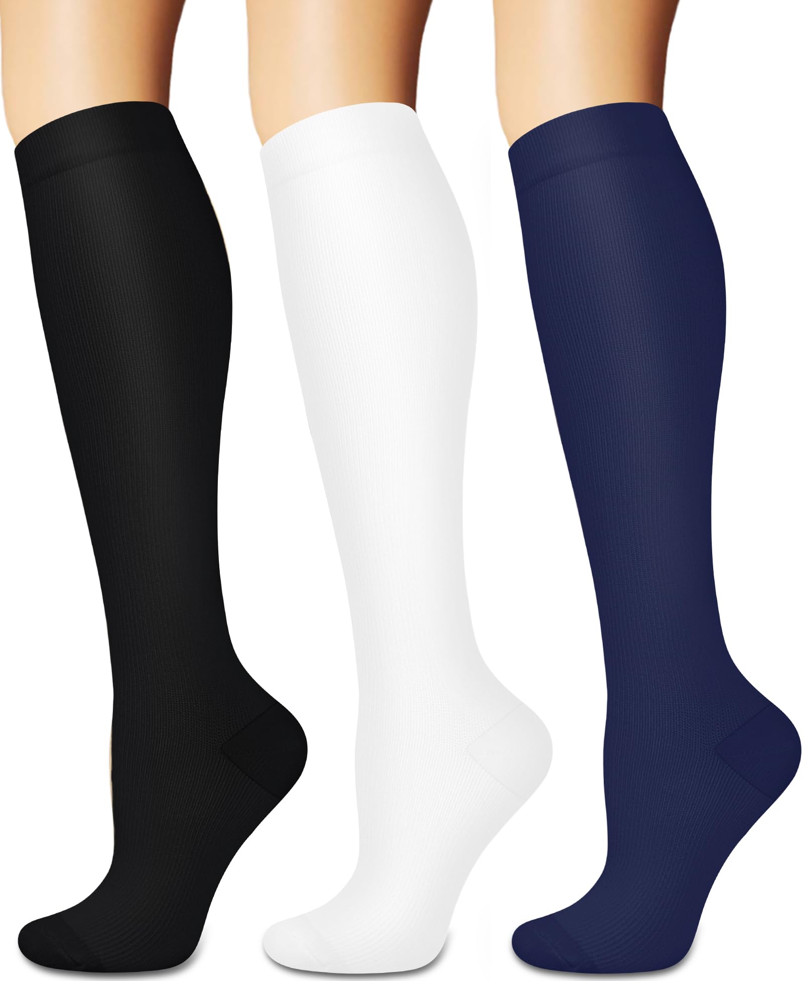 Sooverki Compression Socks for Women and Men Circulation (3/4 Pairs) is Best Support for Running Athletic Cycling Hiking