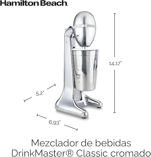 Miniatura 8 de Mezclador de bebidas Hamilton Beach clásico Cromado