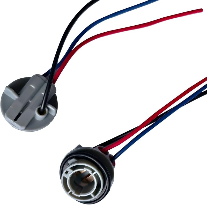 Soquete com chicote para lâmpada LED 1157 BAY15D CouTunp – Kit com 2 unidades