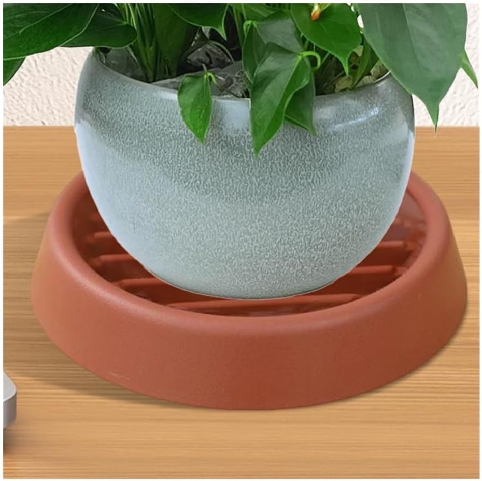 Flower Tray, Plant Tray Succulent Flower Pot Saucer for Indoors Outdoors Windowsill,Planter Trays(Red,Large)