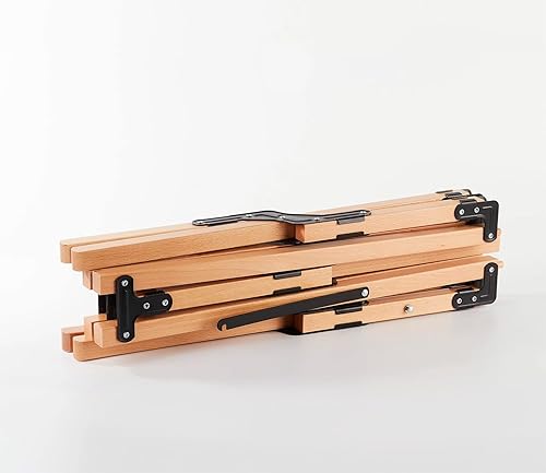 Miniatura 8 de Smore Mesa de picnic plegable mesa de campamento portátil con bolsa de transporte mesa Woodi Roll al aire libre para picnic campamento viajes fiesta