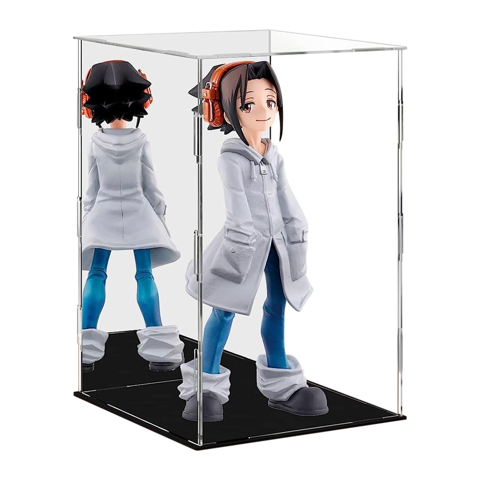 Display Case 7.8x7.8x11.8inch,20x20x30cm for Collectibles Assemble Clear Acrylic Box Alternative Glass Case for Display Action Figures Home Storage Organizing Toys